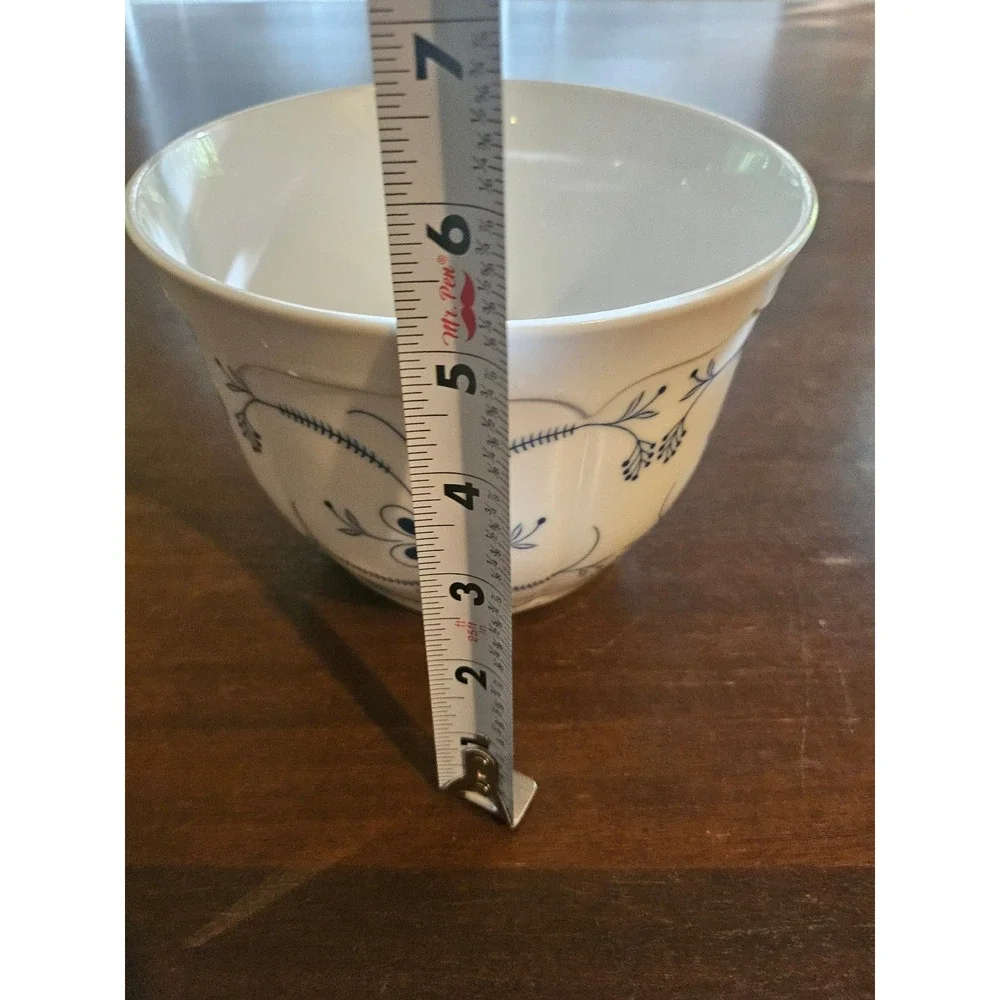 Schumann Arzberg Bowl Vintage White Blue Floral Echt Cobalt Bavaria Germany